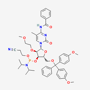 N4-Benzoyl-5'-O-DMT-2'-O-methylcytidine 3'-CE phosphoramidite structure, CAS 163759-94-2