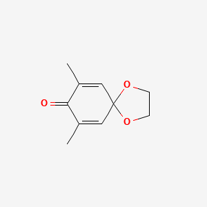 7,9-dimethyl-1,4-dioxaspiro[4.5]deca-6,9-dien-8-one structure, CAS 2A-1191943