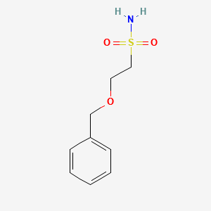 2-(benzyloxy)ethanesulfonamide structure, CAS 881407-21-2