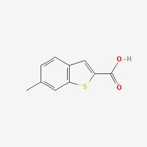 6-Methylbenzo[b]thiophene-2-carboxylic acid structure, CAS 1467-86-3