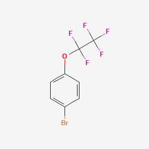Benzene, 1-bromo-4-(pentafluoroethoxy)- structure, CAS 56425-85-5