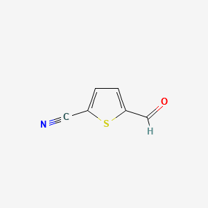 5-CYANO-2-THIOPHENE CARBALDEHYDE structure, CAS 21512-16-3
