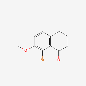 8-Bromo-7-methoxy-3,4-dihydro-2H-naphthalen-1-one structure, CAS 61362-78-5