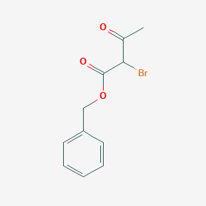 Benzyl-2-bromo-3-oxobutanoate structure, CAS 362610-29-5