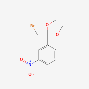 1-(2-bromo-1,1-dimethoxyethyl)-3-nitrobenzene structure, CAS 2A-1192011