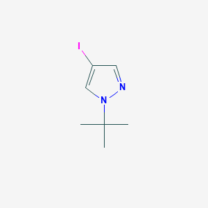 1-tert-Butyl-4-iodo-1H-pyrazole structure, CAS 1354705-41-1