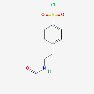 p-(2-acetamidoethyl)benzenesulphonyl chloride structure, CAS 35450-53-4