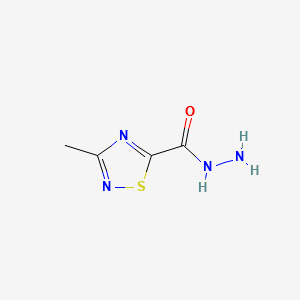 3-Methyl-1,2,4-thiadiazole-5-carbohydrazide structure, CAS 1375066-73-1