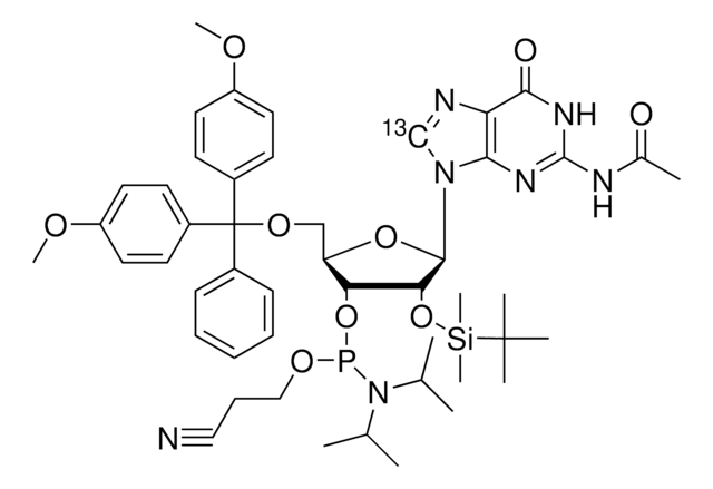 2'-O-[(tert-butyl)dimethylsilyl]-N-acetylguanosine-3'-(2-cyanoethyl-N,N-diisopropyl)phosphoramidite structure, CAS 944138-03-8