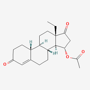 15α-acetyloxy-18-methyl-4-estrene-3,17-dione structure, CAS 104933-97-3