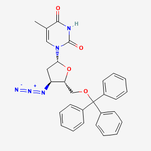 3’-Azido-3’-deoxy-5’-O-(triphenylmethyl)-thymidine structure, CAS 29706-84-1