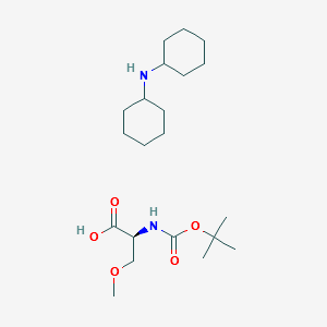 L-Serine, N-[(1,1-diMethylethoxy)carbonyl]-O-Methyl-, coMpd. with N-cyclohexylcyclohexanaMine structure, CAS 69912-63-6