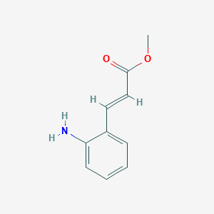 3-(2-Aminophenyl)propenoic acid methyl ester structure, CAS 1664-62-6