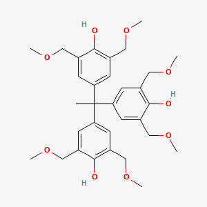 Phenol, 4,4',4''-ethylidynetris[2,6-bis(methoxymethyl)- structure, CAS 672926-26-0