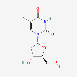 1-(2'-deoxy-beta-threopentofuranosyl)thymine structure, CAS 16053-52-4