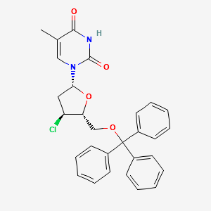 3'-CHLORO-3'-DEOXY-5'-O-TRITYLTHYMIDINE structure, CAS 34627-62-8