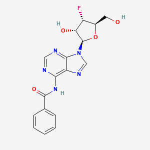 3'-Deoxy-3'-fluoro-N6-benzoyladenosine structure, CAS 129054-67-7