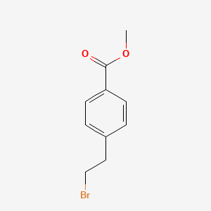 methyl 4-(2-bromoethyl)benzoate structure, CAS 136333-97-6