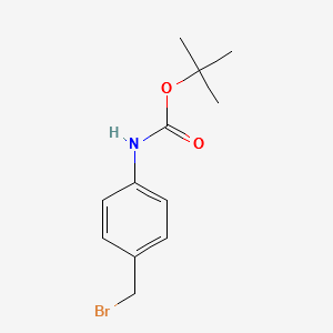 TERT-BUTYL 4-(BROMOMETHYL)PHENYLCARBAMATE structure, CAS 239074-27-2