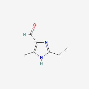 2-ETHYL-4-METHYL-1H-IMIDAZOLE-5-CARBALDEHYDE structure, CAS 88634-80-4