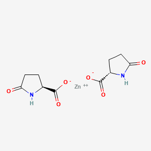 bis(5-oxo-L-prolinato-N1,O2)zinc structure, CAS 15454-75-8
