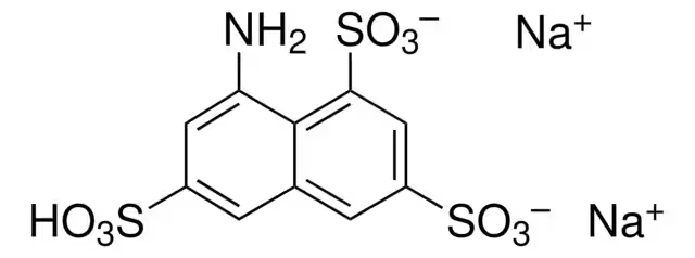 8-aminonaphthalene-1,3,5-trisulfonic acid structure, CAS 6634-93-1