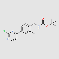 tert-Butyl 4-(2-chloropyrimidin-4-yl)-2-methylbenzylcarbamate structure, CAS 1798791-44-2