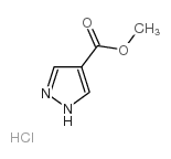 METHYL 1H-PYRAZOLE-4-CARBOXYLATE HYDROCHLORIDE structure, CAS 181997-36-4