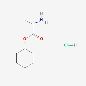 L-Alanine, cyclohexyl ester, hydrochloride structure, CAS 41324-79-2