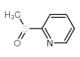 2-(Methylsulfinyl)pyridine structure, CAS 21948-75-4