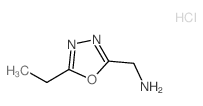 1-(5-ethyl-1,3,4-oxadiazol-2-yl)methanamine(SALTDATA: HCl) structure, CAS 944897-60-3