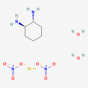 Diaquo[(1R,2R)-1,2-cyclohexanediamine]platinum Dinitrate structure, CAS 94042-08-7