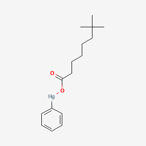 (neodecanoato-O)phenylmercury structure, CAS 26545-49-3