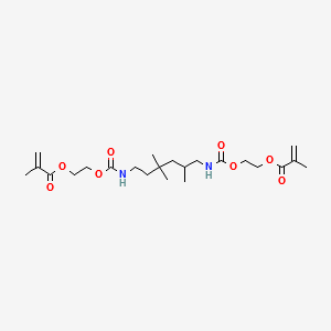 11,14-Dioxa-2,9-diazaheptadec-16-enoic acid, 4,6,6,16-tetramethyl-10,15-dioxo-, 2-(2-methyl-1-oxo-2-propenyl)oxyethyl ester structure, CAS 74389-53-0