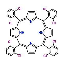 5,10,15,20-TETRAKIS(2,6-DICHLOROPHENYL)PORPHINE structure, CAS 37083-37-7