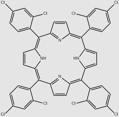 5,10,15,20-Tetrakis(2,4-dichlorophenyl)porphyrin structure, CAS 32425-79-9