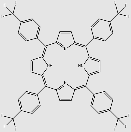 Meso-Tetra(4-trifluoroMethylphenyl) porphine structure, CAS 56420-24-7