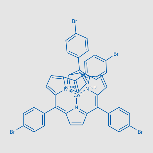 Cobalt, [5,10,15,20-tetrakis(4-bromophenyl)-21H,23H-porphinato(2-)-κN21,κN22,κN23,κN24]-, (SP-4-1)- structure, CAS 178476-63-6