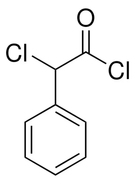 2-CHLORO-2-PHENYLACETYL CHLORIDE structure, CAS 2912-62-1