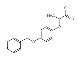 Propionic acid, 2-[p-(benzyloxy)phenoxy]- (6CI) structure, CAS 59058-37-6