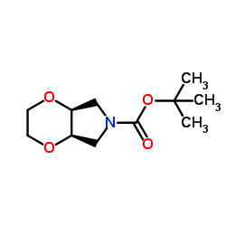 (4aR,7aS)-tert-butyl tetrahydro-2H-[1,4]dioxino[2,3-c]pyrrole-6(3H)-carboxylate structure, CAS 694439-03-7