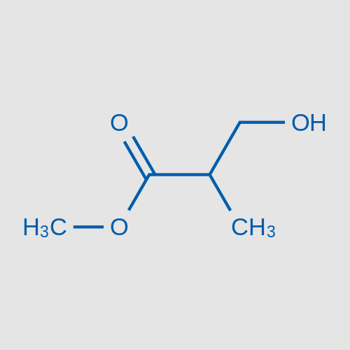 methyl 3-hydroxy-2-methylpropanoate structure, CAS 42998-03-8