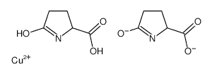 bis(5-oxo-L-prolinato-N1,O2)copper structure, CAS 15454-74-7