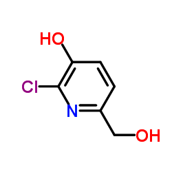 2-Chloro-6-hydroxymethyl-pyridin-3-ol structure, CAS 208519-41-9