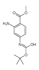 Benzoic acid, 2-aMino-4-[[(1,1-diMethylethoxy)carbonyl]aMino]-, Methyl ester structure, CAS 849792-91-2