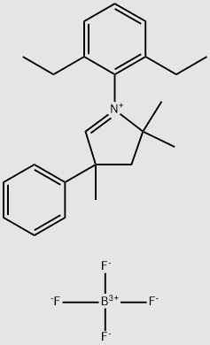 1-(2,6-Diethylphenyl)-2,2,4-trimethyl-4-phenyl-3,4-dihydro-2H-pyrrole-1-anthracene tetrafluoroborate structure, CAS 1671098-46-6