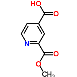 2,4-Pyridinedicarboxylic acid, 2-Methyl ester structure, CAS 24195-10-6