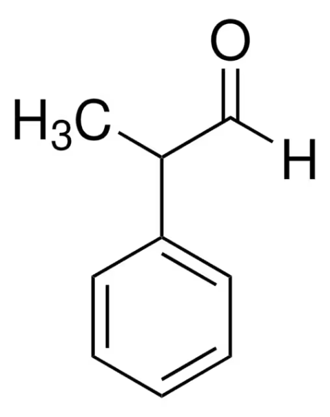 2-PHENYLPROPIONALDEHYDE structure, CAS 93-53-8