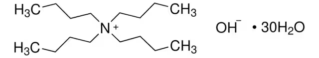 TETRABUTYLAMMONIUM HYDROXIDE 30-HYDRATE structure, CAS 147741-30-8
