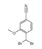 4-DibroMoMethyl-3-Methoxybenzonitrile structure, CAS 914106-35-7
